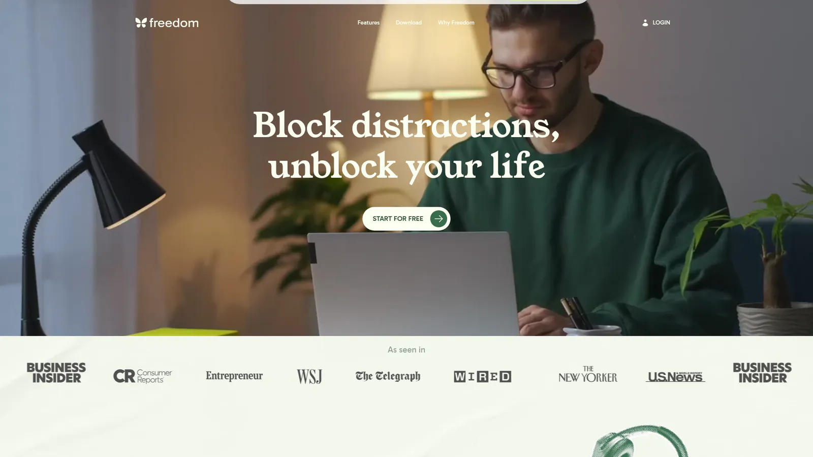 Freedom website blocker homepage