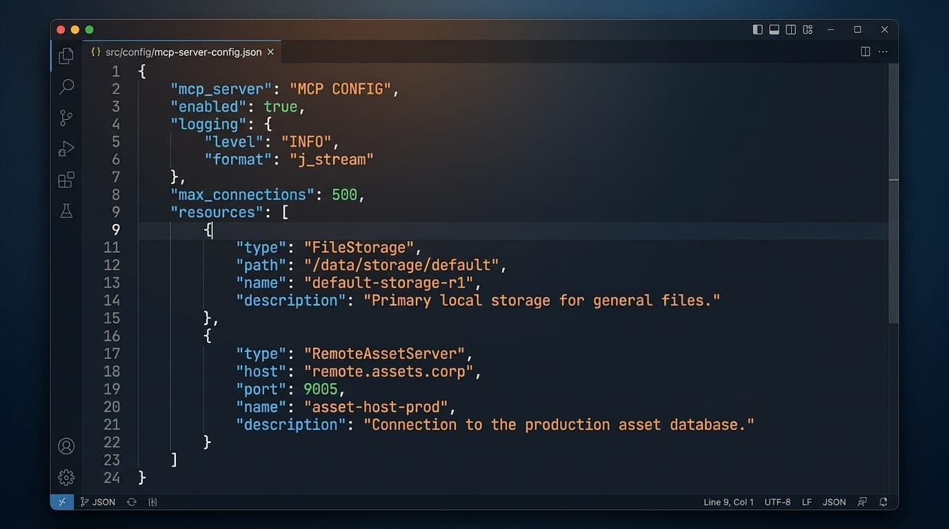JSON configuration file example for Claude Desktop MCP servers
